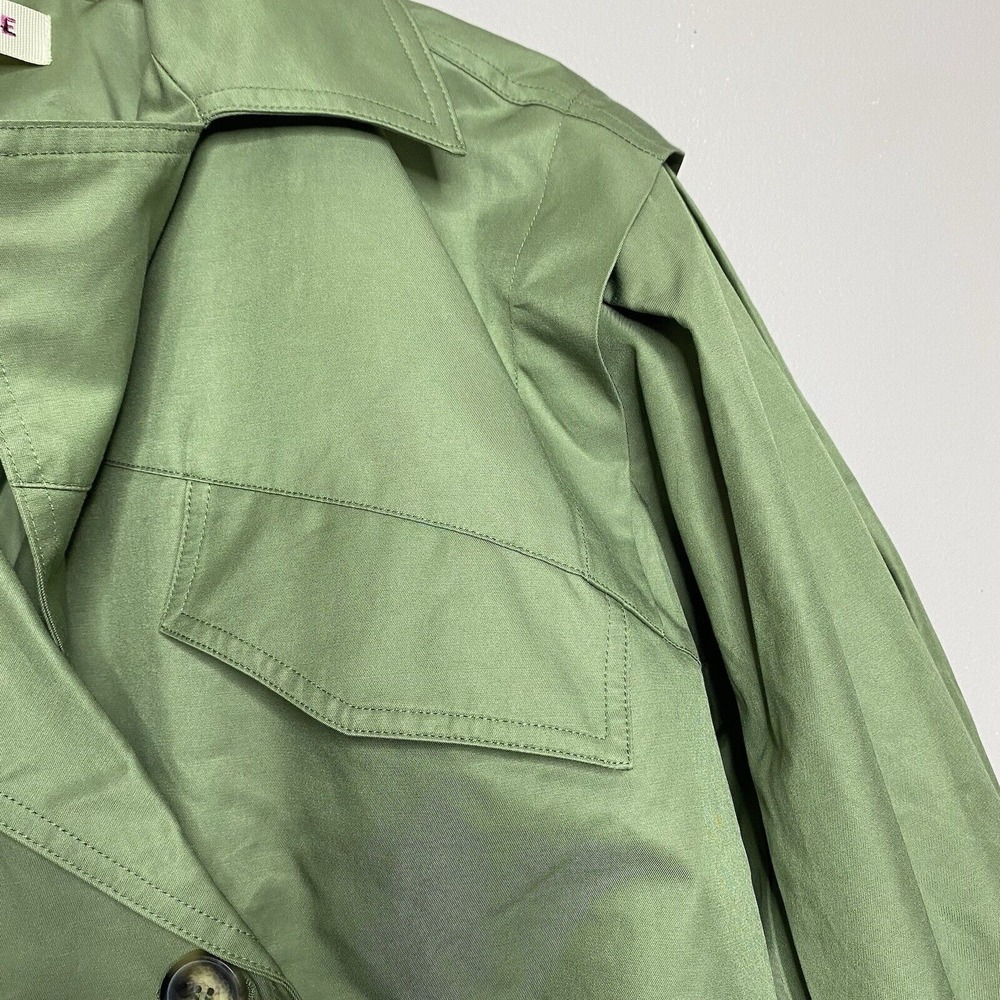 Free People Women's Looking Glass Trench Coat  Green Size S‎ - Picture 9 of 16